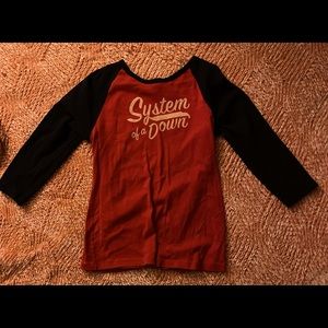 SOAD System of a Down Womens 3/4 sleeve XL